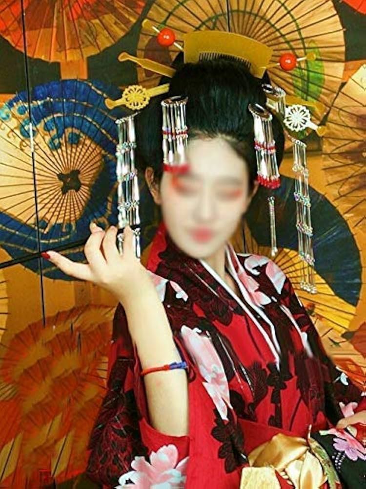べっ甲風耳かき簪　小菊 芸妓さん御用達ブランド かんざし 着物 髪飾り Amazon.co.jp: おいらん 遊女風 舞妓 芸者風 かんざし20点セット